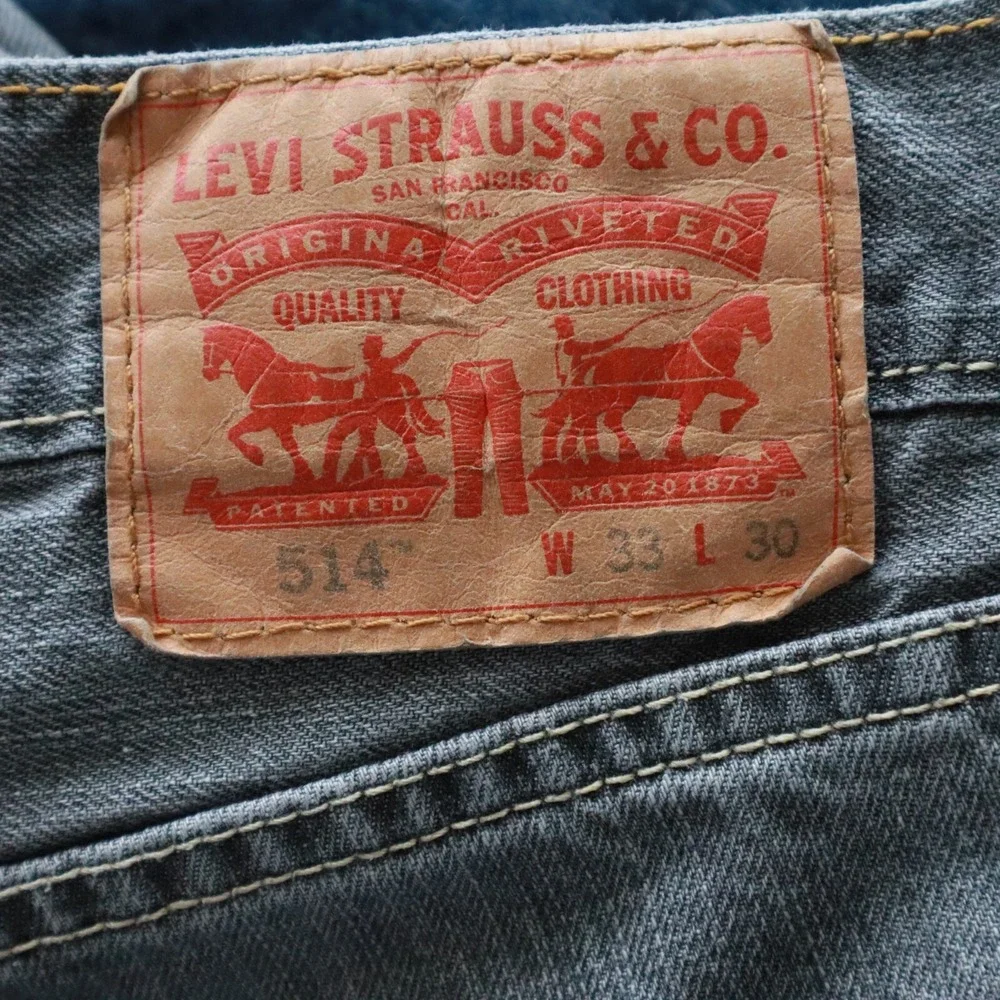 Levi's‎ 514 Jeans Mens 33x30 Straight Fit 5-Pocket Cotton Denim Gray